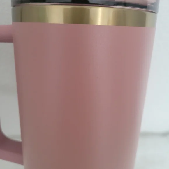 Stanley Rose Tumbler with Handle and Straw - Picture 5 of 5